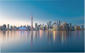 De imposante skyline van Toronto bij het meer van Ontario - Foto op Forex - 45 x 30 cm