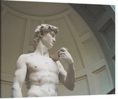De David van Michelangelo Buonarotti in Florence - Foto op Canvas - 60 x 45 cm