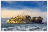 De gevangenis van Alcatraz in de San Francisco Bay - Foto op Akoestisch paneel - 90 x 60 cm