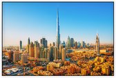 Indrukwekkend uitzicht op de skyline van Dubai City - Foto op Akoestisch paneel - 90 x 60 cm