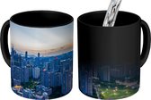 Magische Mok - Foto op Warmte Mok - Oranje zonnestralen aan de horizon in Shenzhen - 350 ML