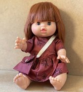 Minikane pop Capucine Gordi roodbruin haar 34cm
