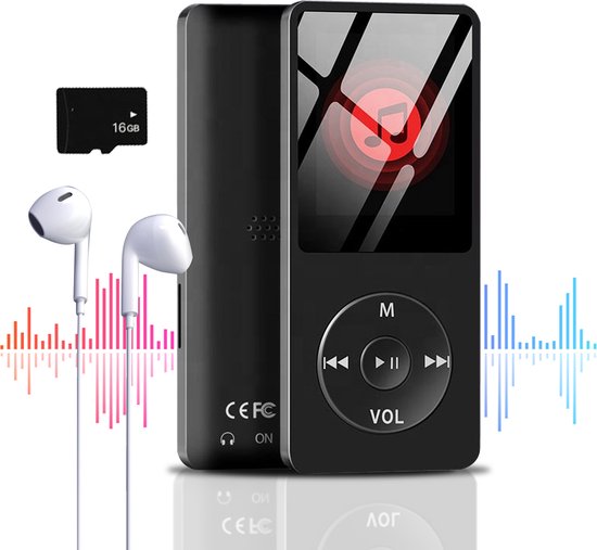 MP3 speler - MP3 speler Bluetooth - Ondersteuning tot 128 MB - Inclusief  GRATIS 16GB... | bol.com