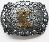 Letter K Initiaal Riem Buckle/Gesp