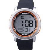 Xonix DAR-004 - Horloge - Digitaal - Zwart - Grijs - Oranje - Waterdicht