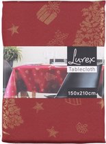 Tafelkleed - 150/210cm - Kerst - Luxe - Polyester - Kerstontbijt - Kerstdiner