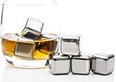 RVS Whiskystones - Metalen Whiskey Stenen - 4 Stuks