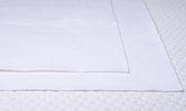 dubbelzijdig waterdicht molton bedzeil 75 x 150 cm, onderlegger voor kinderbed ,  1 stuk