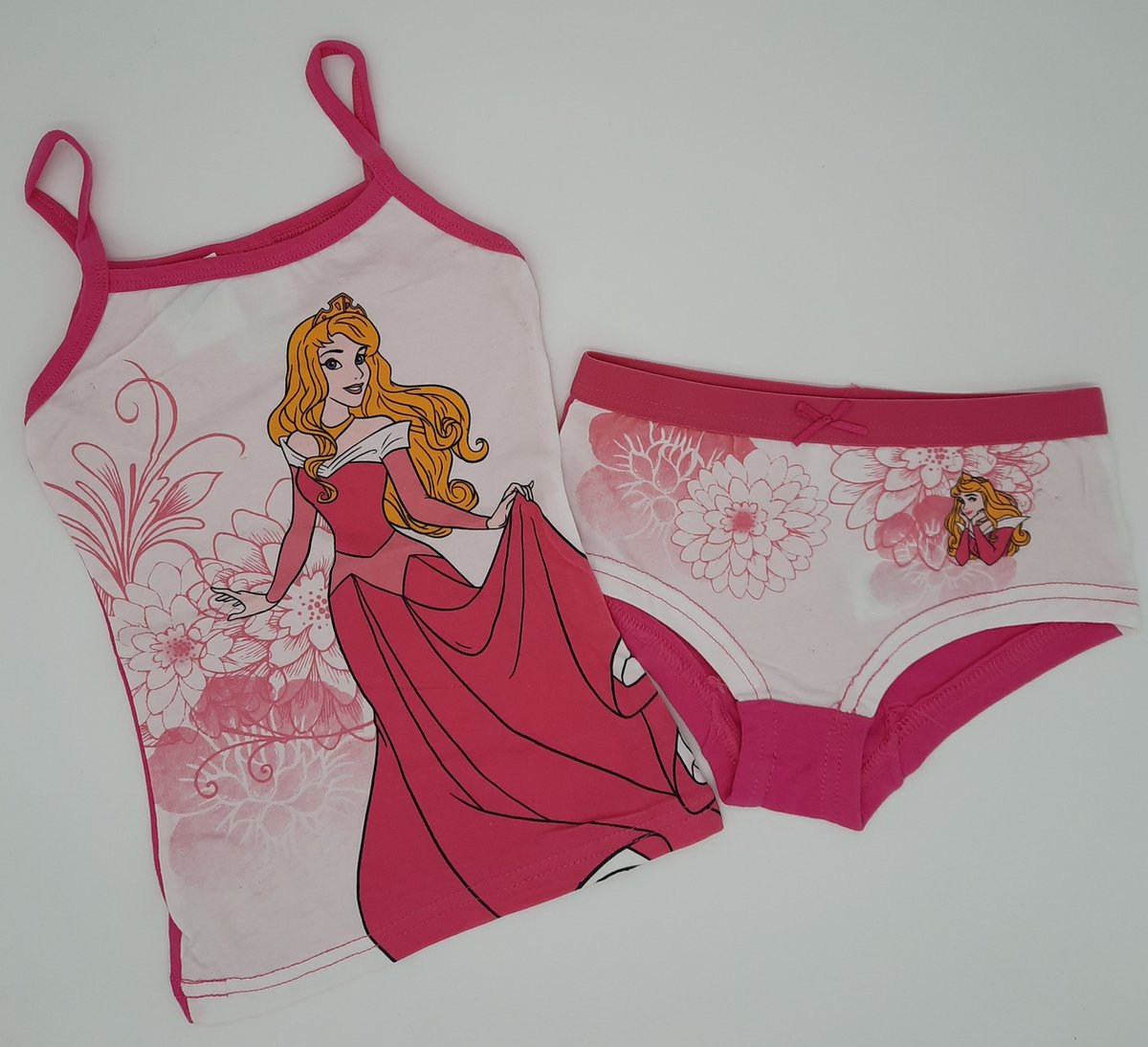 3 x Disney ondergoed set - mt 92 / 98 - hemd - onderboek - Doornroosje - ondergoedset