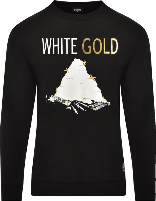 AURUS | Sweater heren | White Gold - Maat M