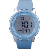 Xonix DAR-002 - Horloge - Digitaal - Unisex - Rond - Siliconen band - ABS - Cijfers - Achtergrondverlichting - Alarm - Start-Stop - Chronograaf - Tweede tijdzone - Waterdicht - 10A