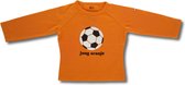 Twentyfourdips | T-shirt lange mouw baby met print 'Jong oranje' | Oranje | Maat 80 | In giftbox