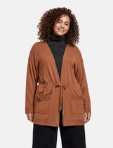 SAMOON Dames Vest met tunnelkoord Mocca Brown-46