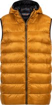 Life-Line Larry heren fake down bodywarmer - Donker Geel - L