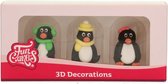 FunCakes - Suikerdecoratie - 3D Pinguïn - Set/3