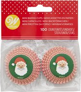 Wilton - Mini Cupcakevormpjes - Kerstman - pk/100