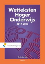 Boek cover Wetteksten Hoger Onderwijs 2017-2018 van Uittenbogaard