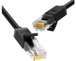 Ugreen Internetkabel 10 meter | CAT 6 | UTP | RJ45 | 1000Mbps | Zwart