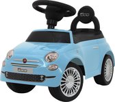 Eco Toys Fiat 500 Loopauto - Blauw - met claxon