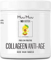 Muu'Muu Collageen Poeder 5000 mg 30 Doseringen  Viscollageen Supplement  Met Vit C, Hyaluronzuur & Co-Q10, Zinc & Biotine  - Gezonde Huid, Haar & Nagels - Citroensmaak