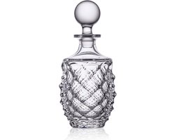 MORRIS luxe karaf - decanter - bottle - Bohemia Crystal 750 ml voor sterk drank zoals whisky