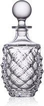 MORRIS luxe karaf - decanter - bottle - Bohemia Crystal 750 ml voor sterk drank zoals whisky