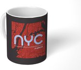 Mok - New York - NYC - Rood - 350 ML - Beker