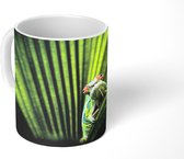 Mok - Kameleon in groot exotisch blad - 350 ML - Beker