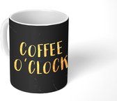 Mok - Koffiemok - Quote - Koffie - Goud - Marmer - Mokken - 350 ML - Beker - Koffiemokken - Theemok