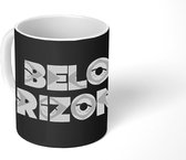 Mok - Belo Horizonte BraziliË - zwart wit - 350 ML - Beker