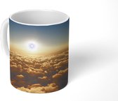 Mok - Zonsondergang - Goud - Wolken - 350 ML - Beker