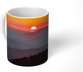 Mok - Kleurrijke hemel boven het Nationaal park Great Smoky Mountains in Amerika - 350 ML - Beker
