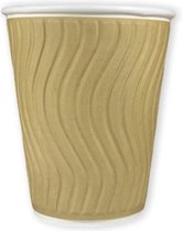 148 Stuks x Huhtamaki Koffiebeker Dubbelwandig 8 oz / 250 ml - Dubbelwandige koffiebekers - doublewall coffee cup - 250 cc koffiebekers - 250cc koffiebeker - koffie beker - papieren bekers - 