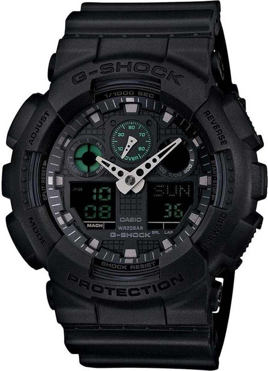 Casio G-Shock horloge GA-100MB-1AER - Horloge - 52 mm - Kunststof - Zwart |  bol.com