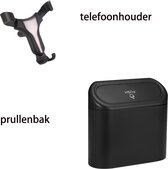 Telefoonhouder auto - Telefoonhouder Auto Ventilatie - Universeel - Autohouder telefoon met Auto prullenbak- Ventilatie Telefoonhouder-Ventilatierooster telefoonhouder - zwart