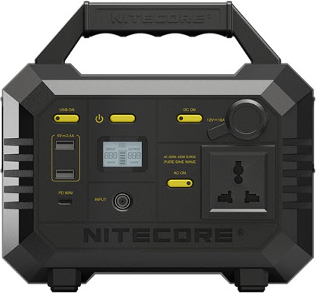 Nitecore NES300 Power Station - 200W - 86400mAh - Zwart