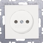 Berker S1 - Enkele wandcontactdoos inbouw ongeaard (wit)