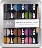 Pebbles Metallic Cream Chalks - 30 Precious Metal shades