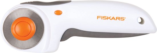 Foto: Fiskars rolmes 45 mm wit grijs oranje