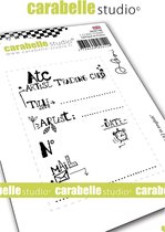 Carabelle Studio -Cling stamp A7 ATC #2 in english by Alexi