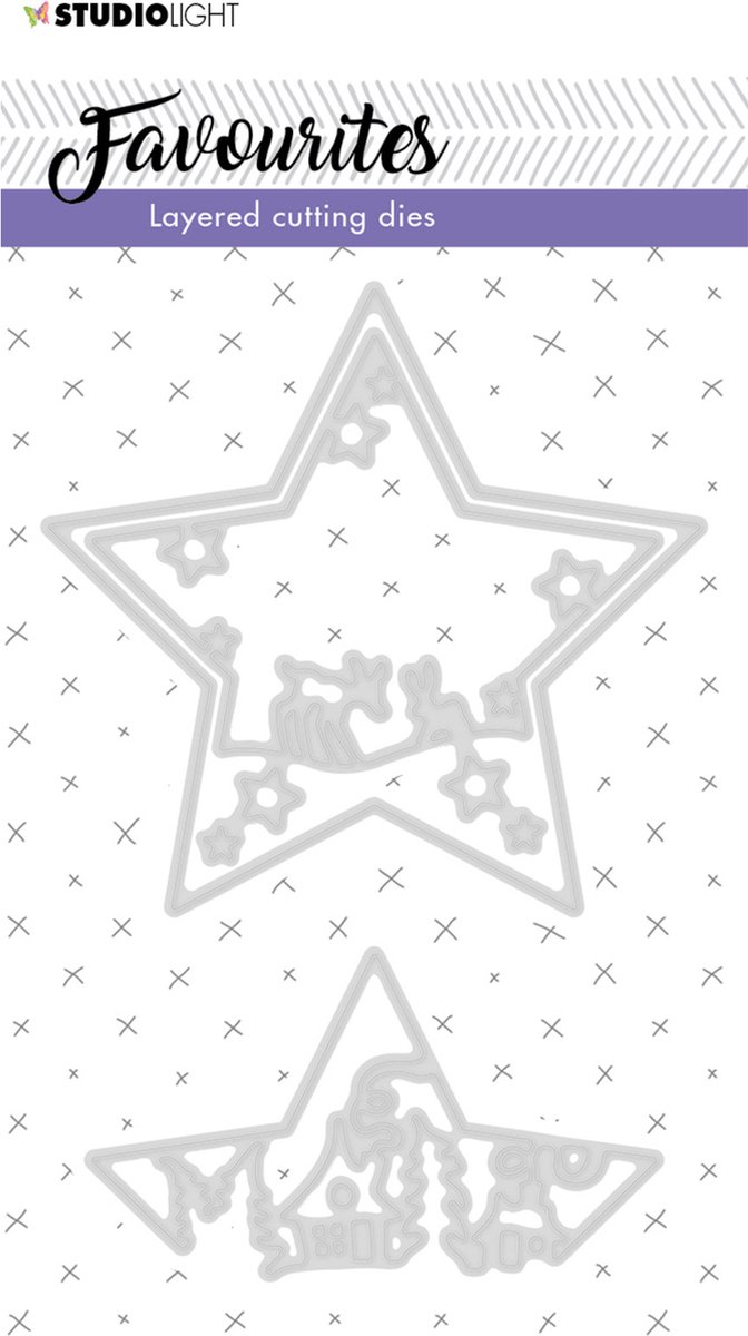 Studio Light Embossing Die Cut Stencil - Favourites nr.296