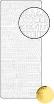 Vaessen Creative Sticker - 10x23cm - 10st - goud alfabet cijfers