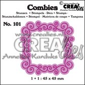 Crealies Combies snijmal & stempel - no.101 Frame A