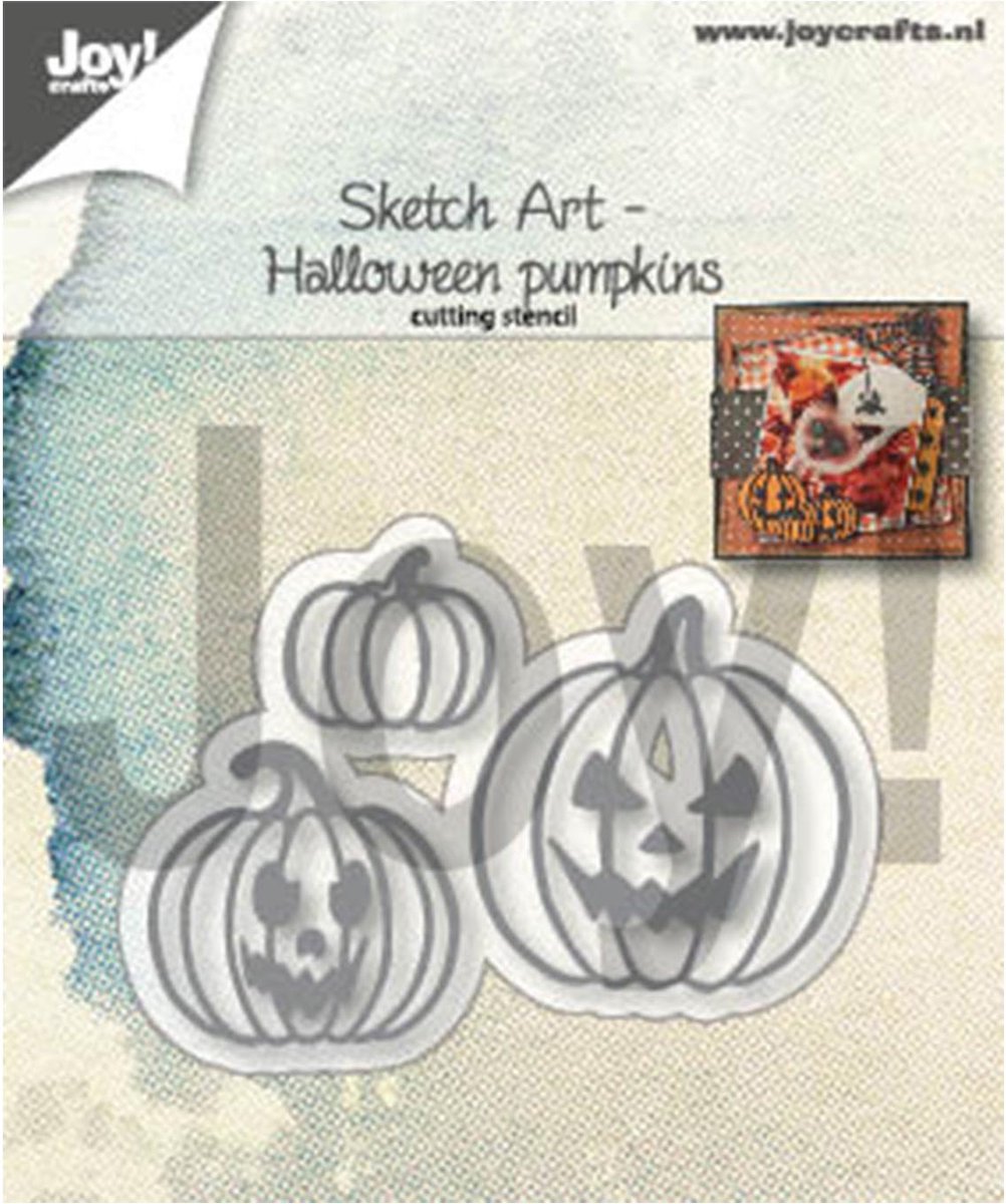 Joy!Crafts Snijstencil - Noor Sketch art Pompoenen