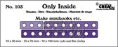Crealies Only Inside snijmal - no.103 Mini book holes