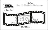 Crealies X-tra snijmal - no.36 Gebogen filmstrip middel