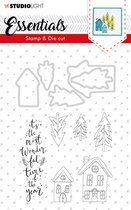 Studio Light Stamp & Die Cut A6 Essentials Christmas nr 26 BASICSDC26
