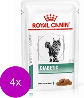 Royal Canin Veterinary Diet Diabetic Wet - Kattenvoer - 4 x 12 x 85 g