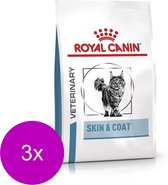 Royal Canin Veterinary Diet Skin & Coat - Kattenvoer - 3 x 1.5 kg