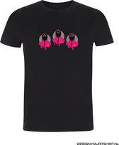 T-shirt | Squid Game Three soldiers - Dames, XXL